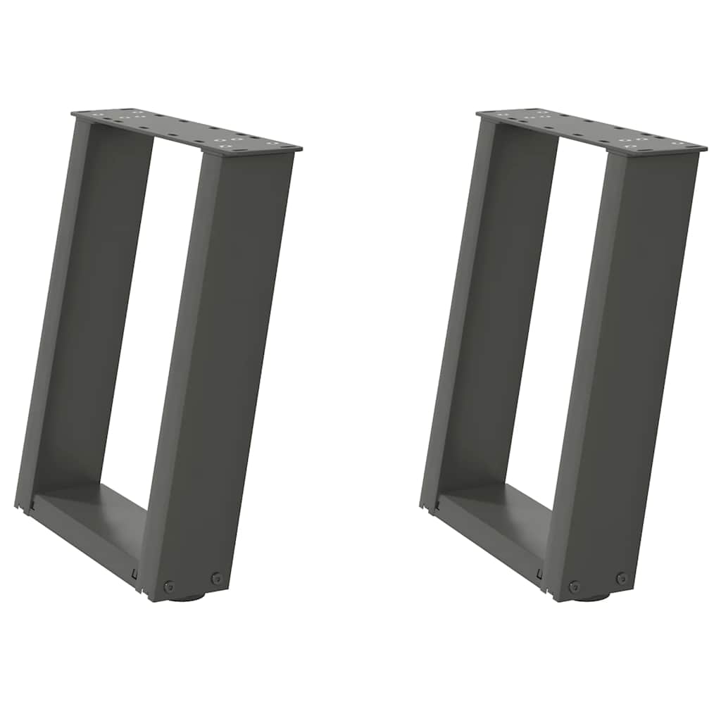 Gambe per Tavolino da Caffè forma U 2 pz 50x(42-43)
