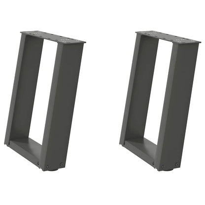 Gambe per Tavolino da Caffè forma U 2 pz 50x(42-43)