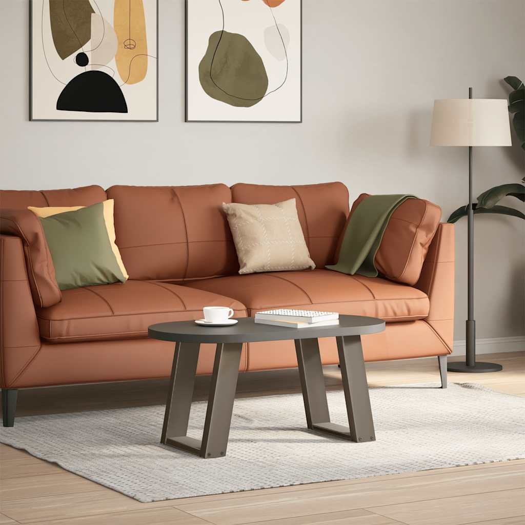 Gambe per Tavolino da Caffè forma U 2 pz Naturale 38x(42-43) cm