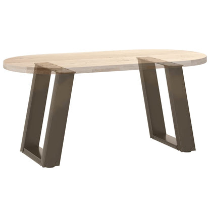 Gambe per Tavolino da Caffè forma U 2 pz Naturale 38x(42-43) cm