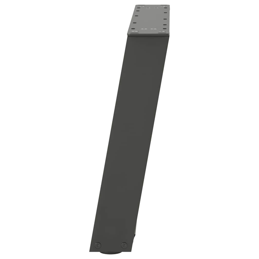 Gambe per Tavolino da Caffè forma U 2 pz Antracite 50x(42-43)cm