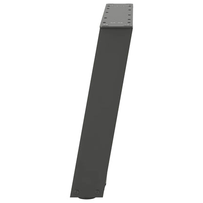 Gambe per Tavolino da Caffè forma U 2 pz Antracite 50x(42-43)cm