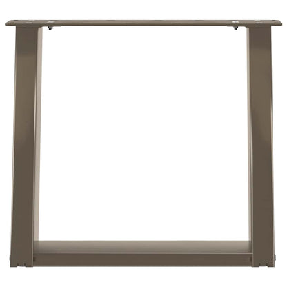 Gambe per Tavolino da Caffè forma U 2 pz Naturale 50x(42-43) cm