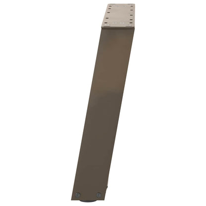 Gambe per Tavolino da Caffè forma U 2 pz Naturale 50x(42-43) cm