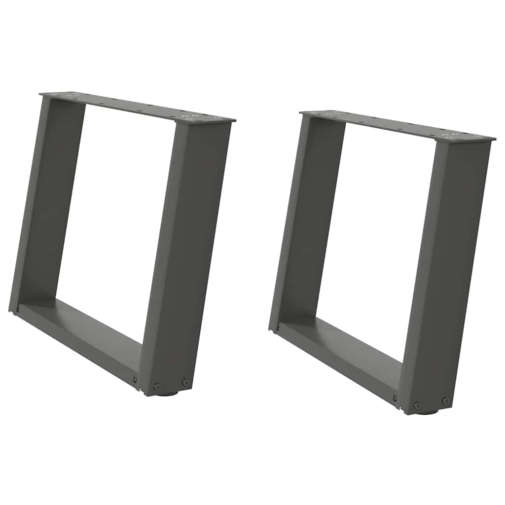 Gambe per Tavolino da Caffè forma U 2 pz 50x(42-43)