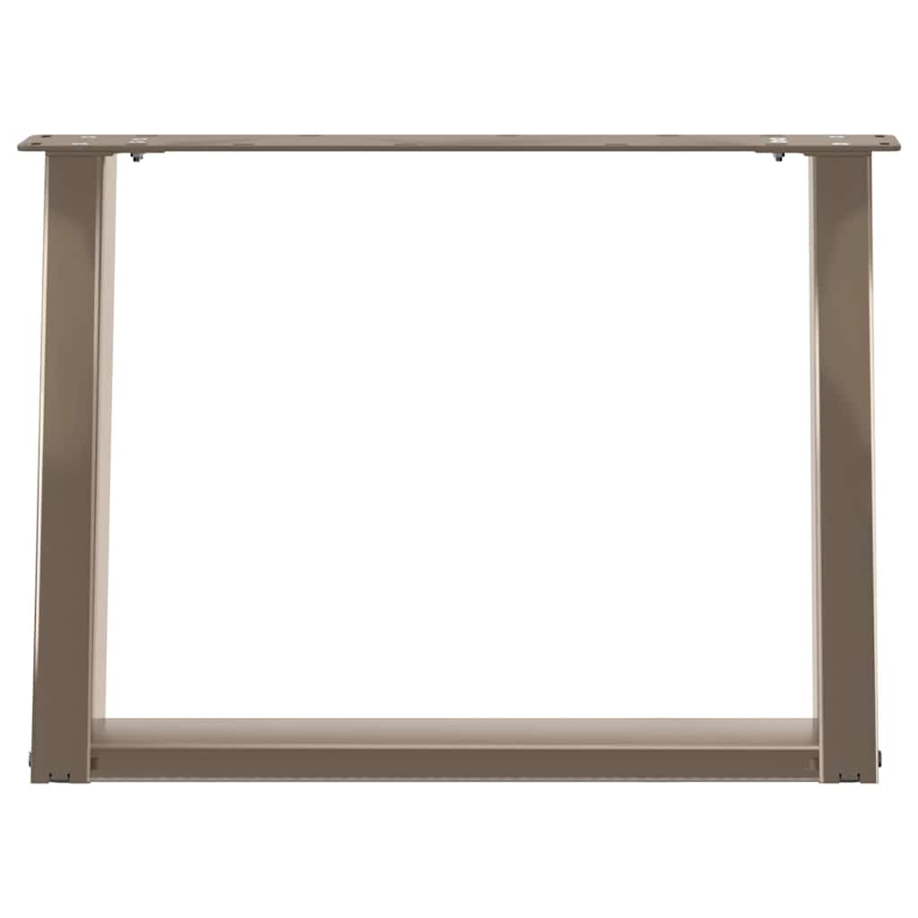 Gambe per Tavolino da Caffè forma U 2 pz Naturale 60x(42-43) cm