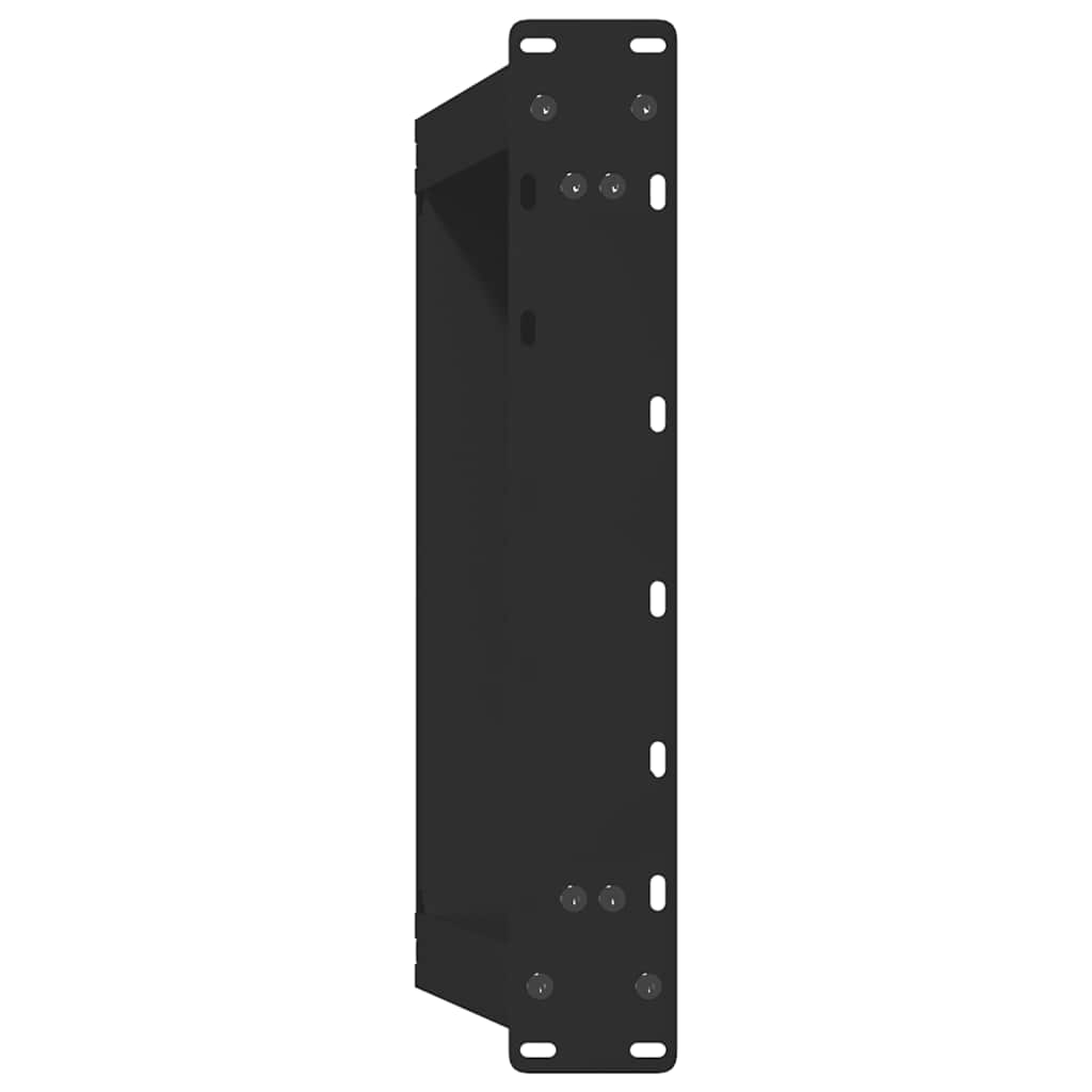 Gambe per Tavolino da Caffè a Forma di U 2 pz Nere 70x(42-43)cm