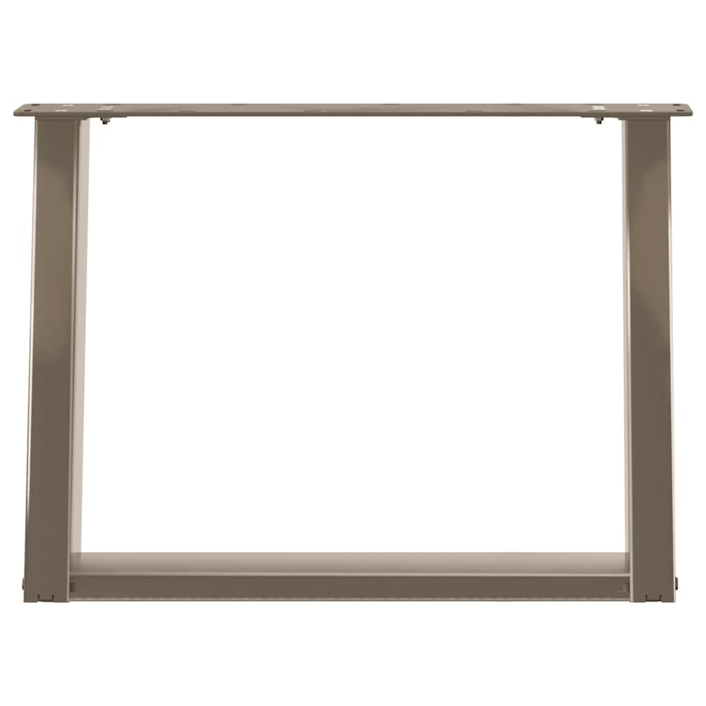 Gambe per Tavolino da Caffè forma U 2 pz Naturale 70x(42-43) cm