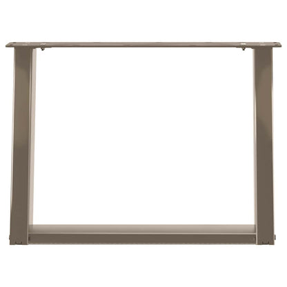 Gambe per Tavolino da Caffè forma U 2 pz Naturale 70x(42-43) cm