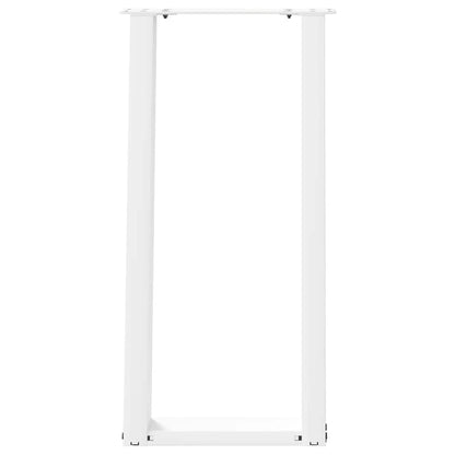 Gambe per tavolo consolle forma U 2 pz bianche 28x(72-73) cm