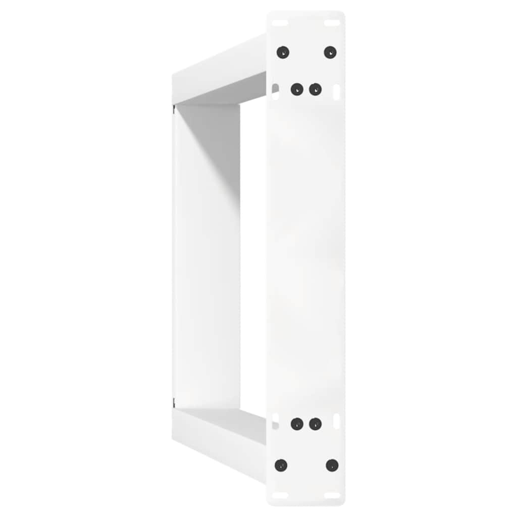 Gambe per tavolo consolle forma U 2 pz bianche 28x(72-73) cm