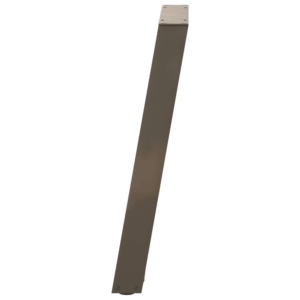 Gambe per tavolo consolle forma U 2 pz naturale 28x(72-73) cm