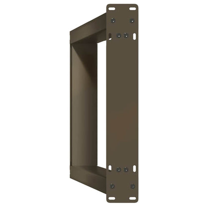 Gambe per tavolo consolle forma U 2 pz naturale 28x(72-73) cm