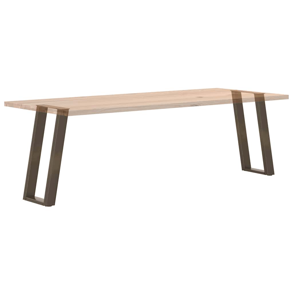 Gambe per tavolo consolle forma U 2 pz naturale 28x(72-73) cm