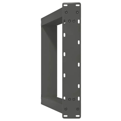 Gambe per tavolo consolle forma U 2 pz Antracite 38x(72-73) cm