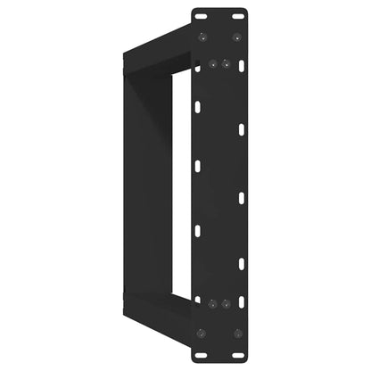 Gambe per tavolo da pranzo a forma di U 2 pz nere 50x(72-73) cm