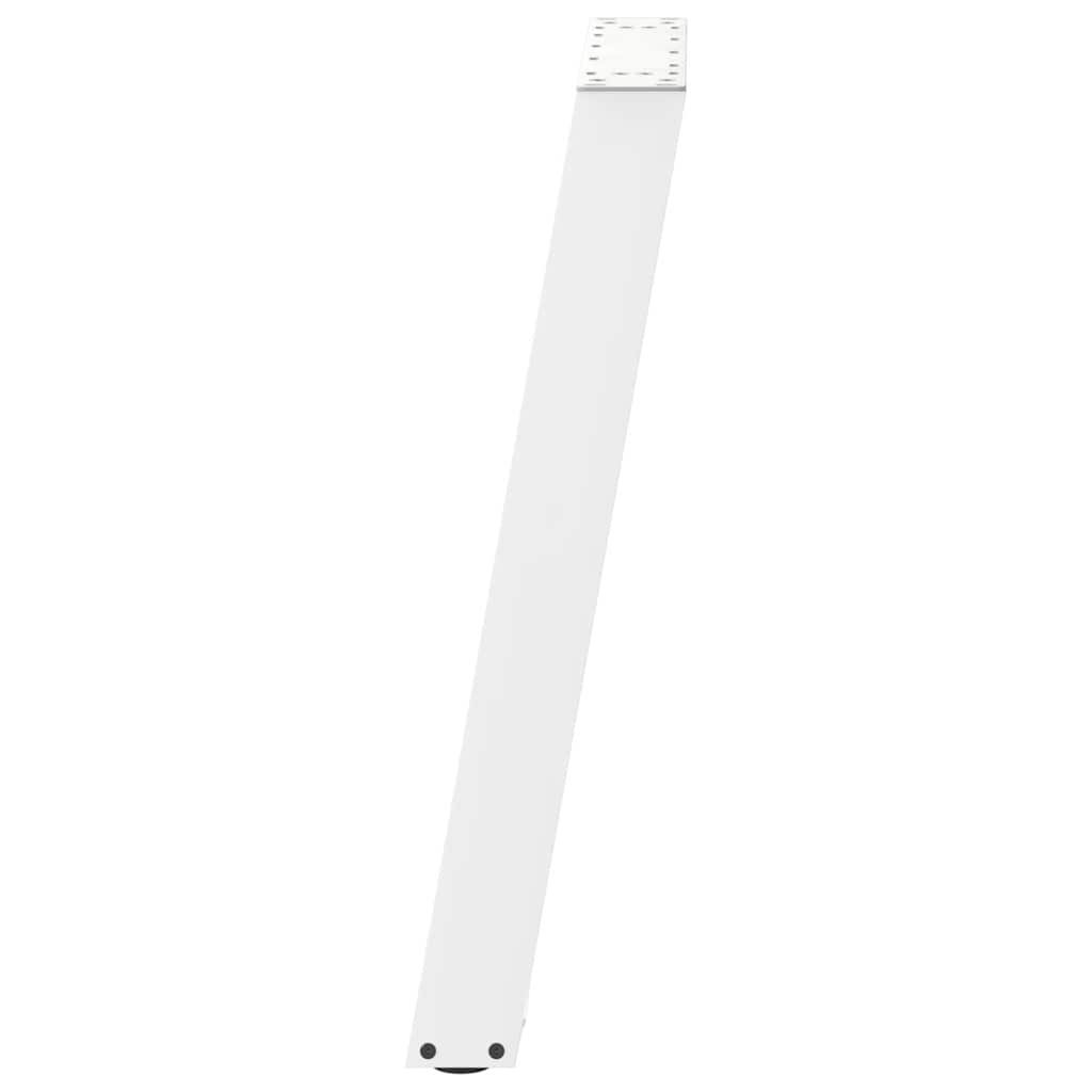 Gambe per tavolo da pranzo forma U 2 pz bianche 50x(72-73) cm