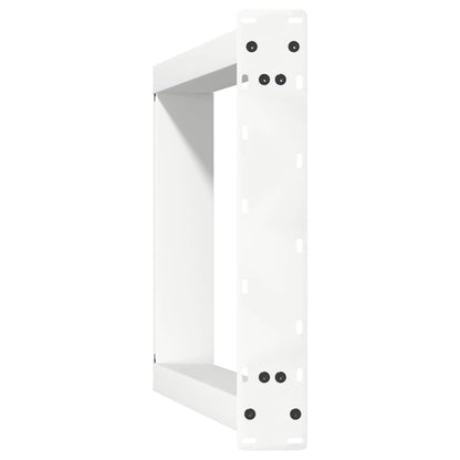 Gambe per tavolo da pranzo forma U 2 pz bianche 50x(72-73) cm