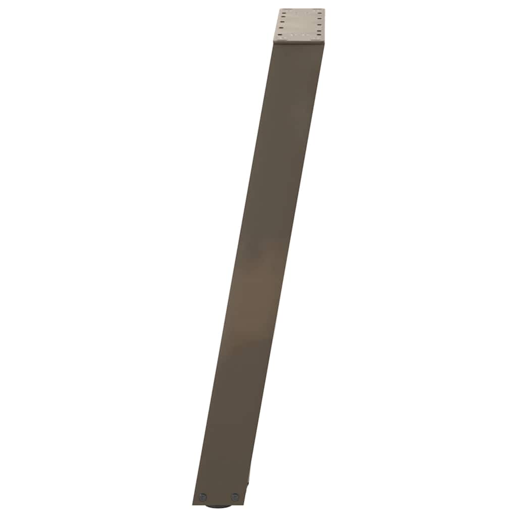 Gambe per tavolo da pranzo forma U 2 pz naturale 50x(72-73) cm