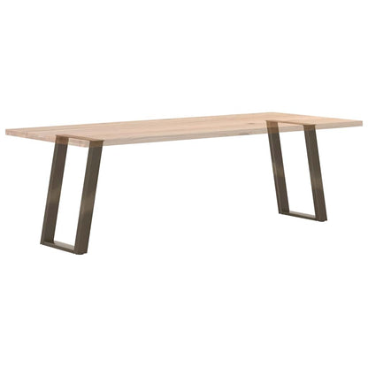 Gambe per tavolo da pranzo forma U 2 pz naturale 50x(72-73) cm