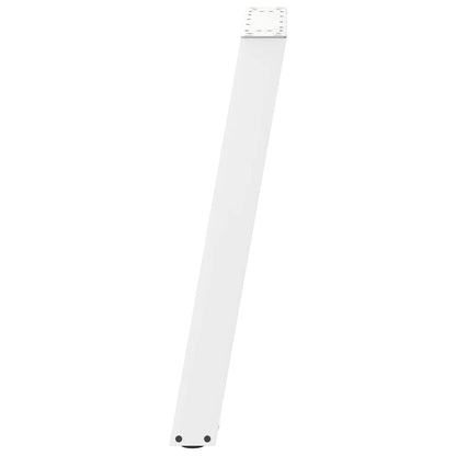 Gambe per tavolo da pranzo forma U 2 pz bianche 60x(72-73) cm