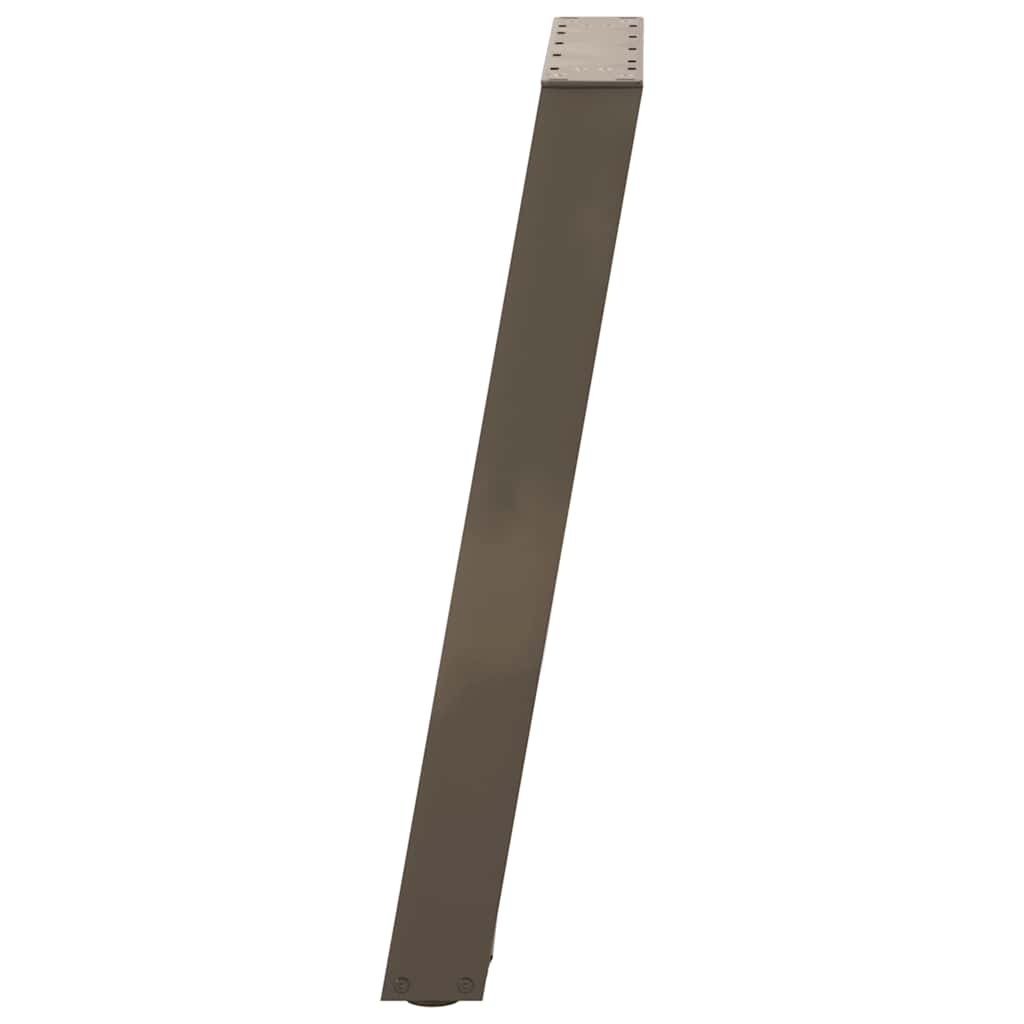 Gambe per tavolo da pranzo forma U 2 pz naturale 60x(72-73) cm