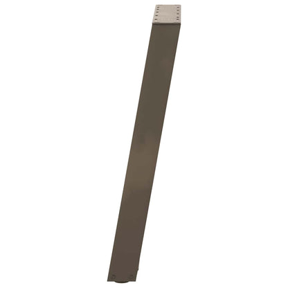 Gambe per tavolo da pranzo forma U 2 pz naturale 60x(72-73) cm