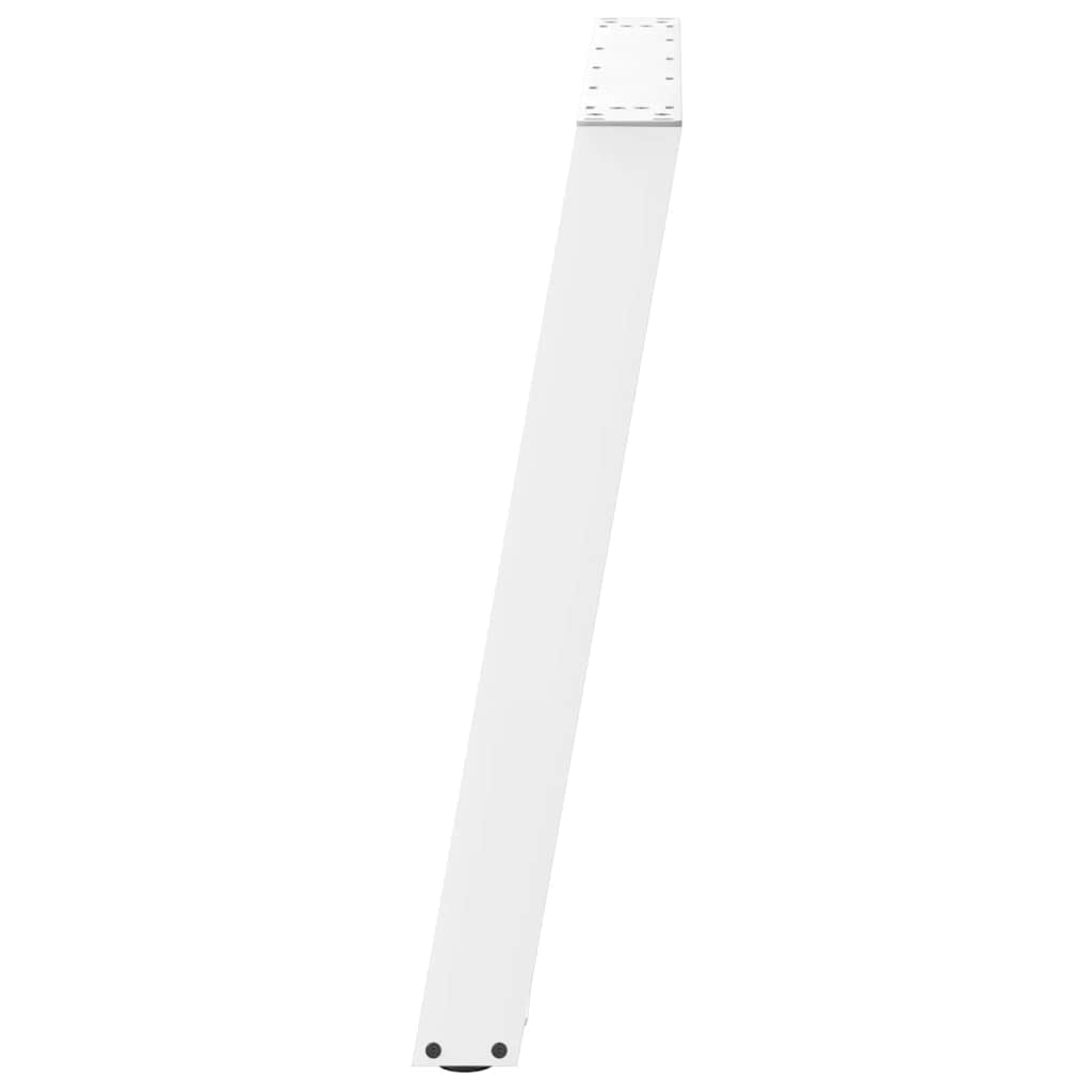 Gambe per tavolo da pranzo forma U 2 pz bianche 70x(72-73) cm