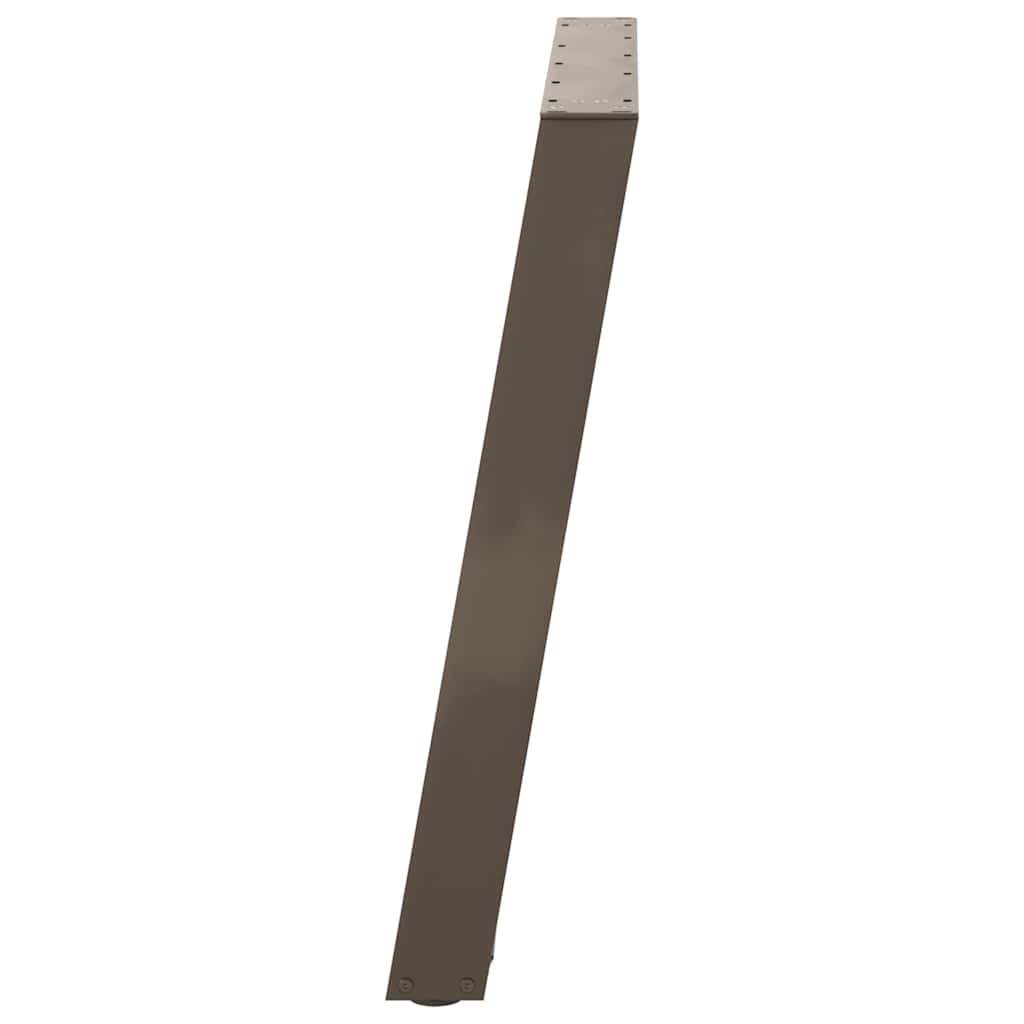 Gambe per tavolo da pranzo forma U 2 pz naturale 70x(72-73) cm