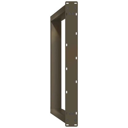 Gambe per tavolo da pranzo forma U 2 pz naturale 70x(72-73) cm
