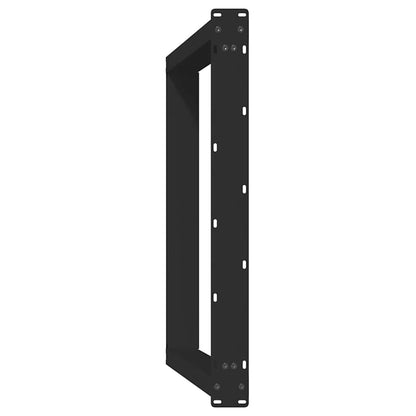 Gambe per tavolo da pranzo a forma di U 2 pz nere 90x(72-73) cm