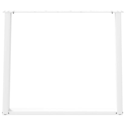 Gambe per tavolo da pranzo forma U 2 pz bianche 90x(72-73) cm