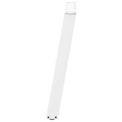 Gambe per tavolo da pranzo forma U 2 pz bianche 90x(72-73) cm
