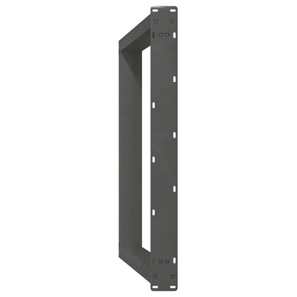 Gambe per tavolo da pranzo forma U 2 pz Antracite 90x(72-73) cm