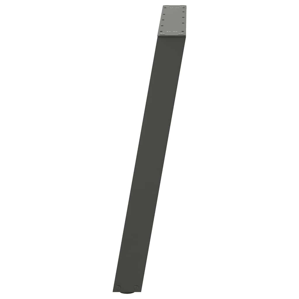 Gambe per tavolo da pranzo forma U 2 pz Antracite 100x(72-73)cm