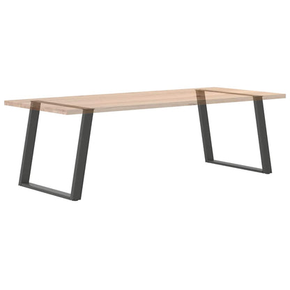 Gambe per tavolo da pranzo forma U 2 pz Antracite 100x(72-73)cm