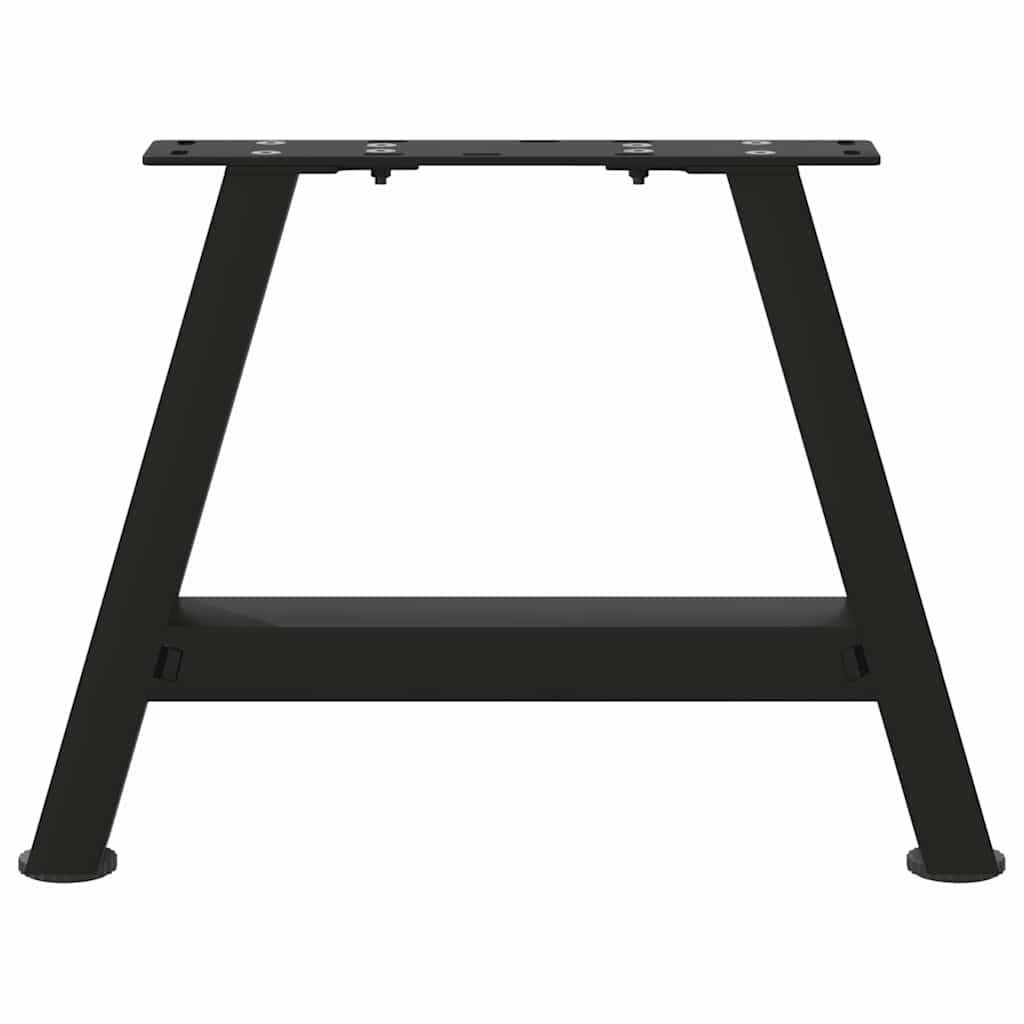 Gambe per Tavolino da Caffè a Forma di A 2 pz Nere 30x(30-31)cm