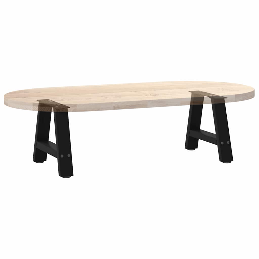 Gambe per Tavolino da Caffè a Forma di A 2 pz Nere 30x(30-31)cm