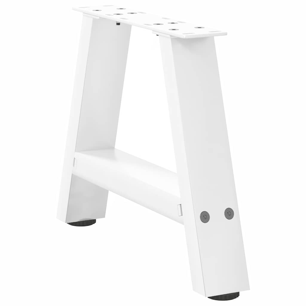 Gambe Tavolino da Caffè a A 2pz Bianco 40x(30-31) cm Acciaio