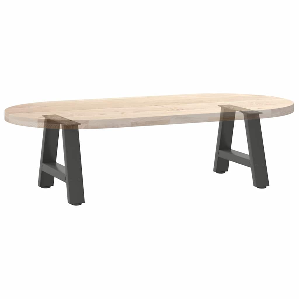 Gambe per Tavolino da Caffè forma A 2 pz Antracite 50x(30-31)cm