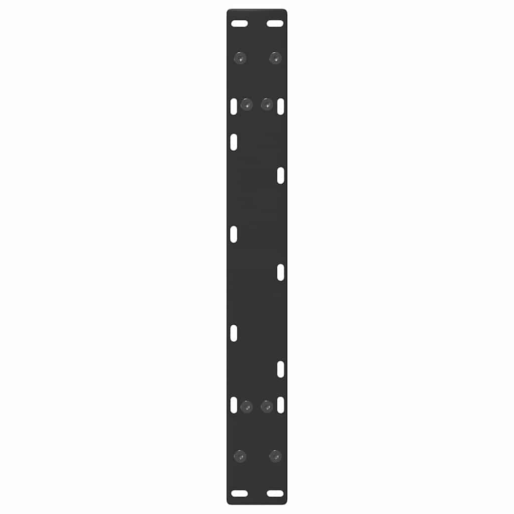 Gambe Tavolino da Caffè a A 2 pz Nero 60x(30-31) cm in Acciaio