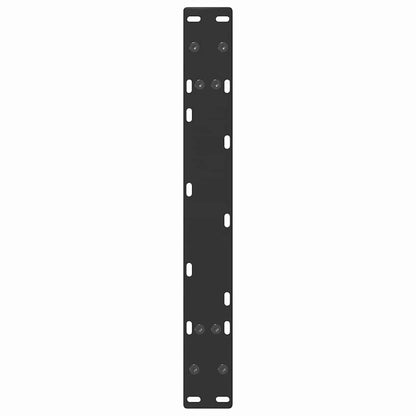 Gambe Tavolino da Caffè a A 2 pz Nero 60x(30-31) cm in Acciaio