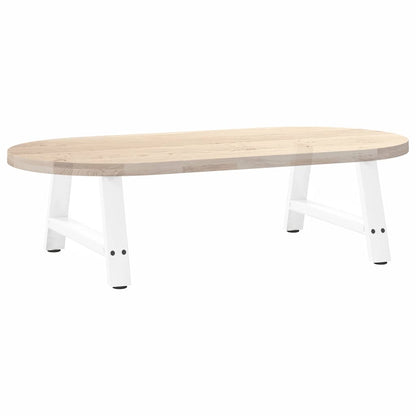 Gambe per Tavolino da Caffè forma A 2 pz Bianche 60x(30-31) cm