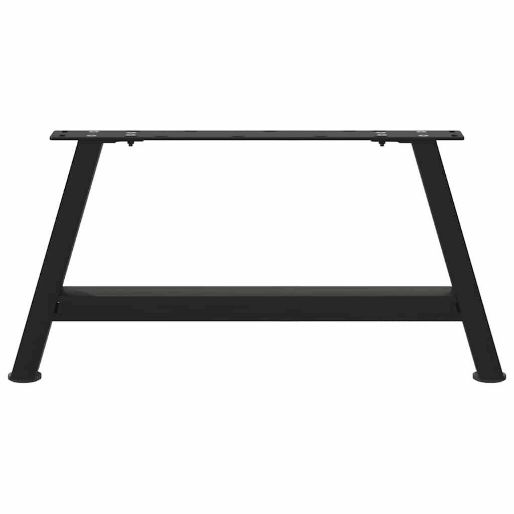 Gambe per Tavolino da Caffè a Forma di A 2 pz Nere 70x(30-31)cm