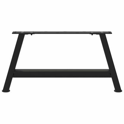 Gambe per Tavolino da Caffè a Forma di A 2 pz Nere 70x(30-31)cm