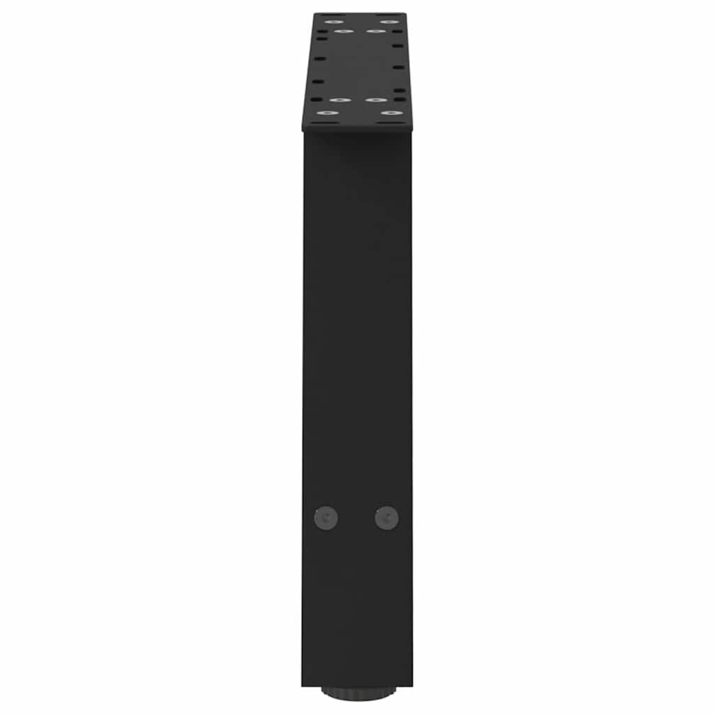 Gambe per Tavolino da Caffè a Forma di A 2 pz Nere 70x(30-31)cm