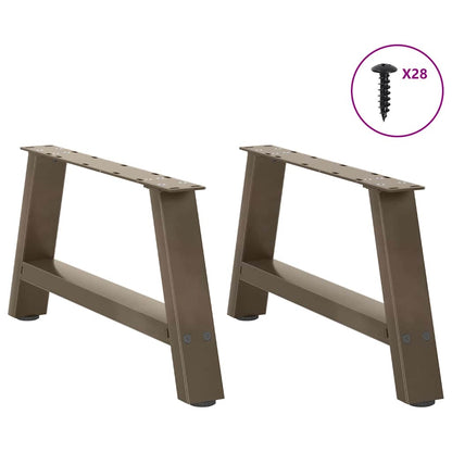 Gambe per Tavolino da Caffè a Forma di A 2 pz 70x(30-31) cm Acciaio | homemem39