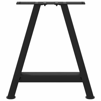 Gambe per Tavolino da Caffè a Forma di A 2 pz Nere 38x(42-43)cm