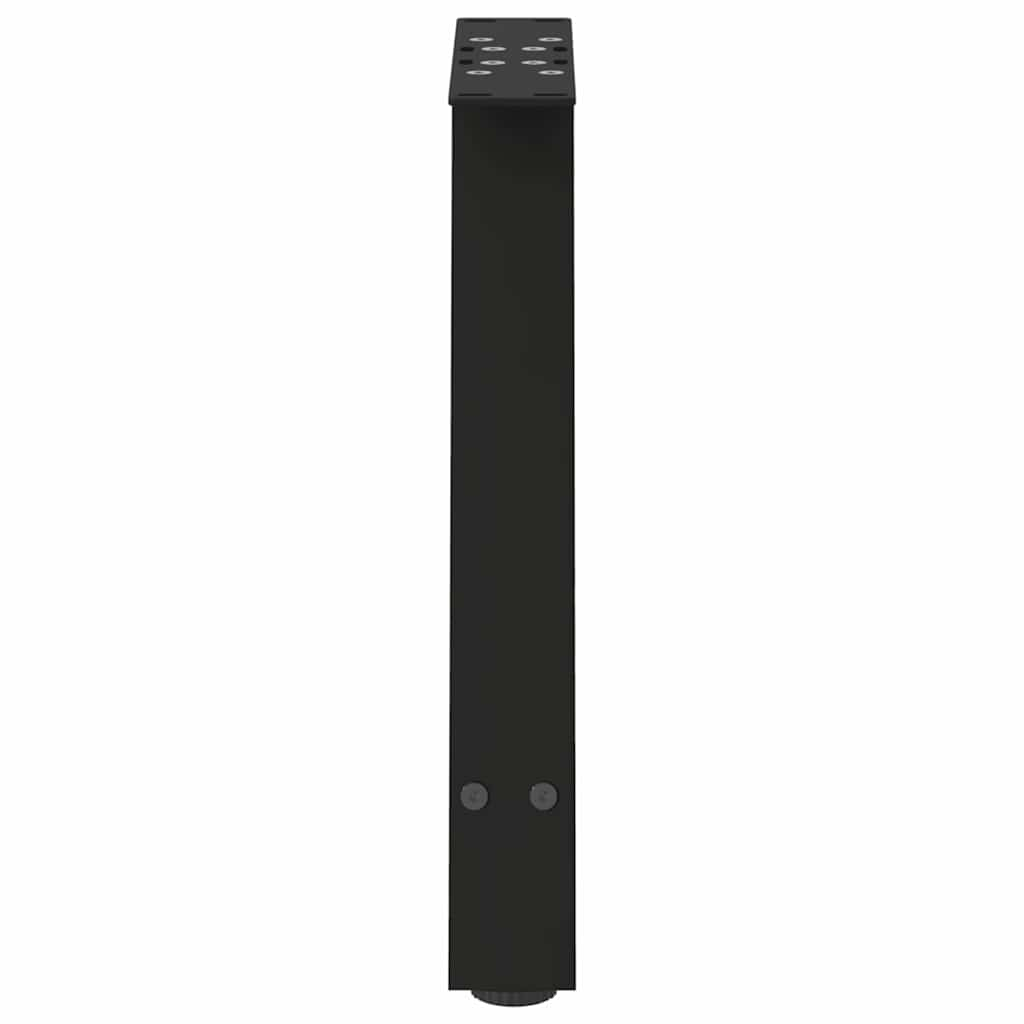 Gambe Tavolino da Caffè a A 2 pz Nero 38x(42-43) cm Acciaio