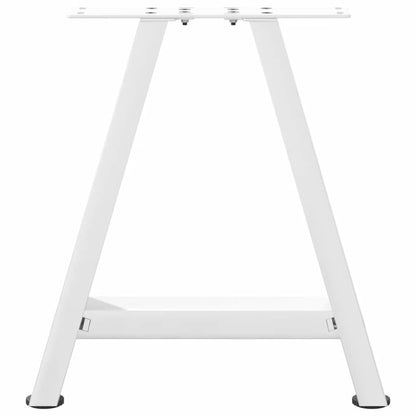 Gambe Tavolino da Caffè a A 2 pz Bianco 38x(42-43) cm Acciaio